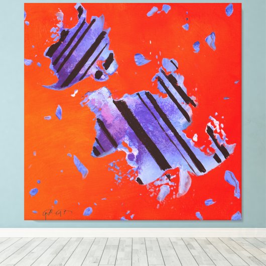 Energy Code 1CO24 canvasprint Canvas Afdruk (Insitu (Houten vloer))