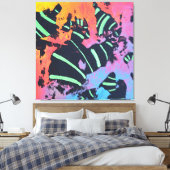 Energy Code 1E23 - Stretched Canvas Print (Insitu (Slaapkamer))