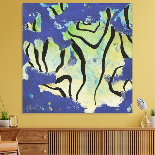 Energy Code 26E23 - Stretched Canvas Print (Insitu (Woonkamer))