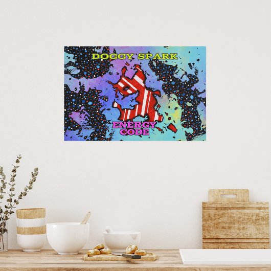 Energy Code - DOGGY SPARK - Poster (Keuken)