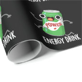 Energy Drink Funny Energetic Drink Pun Cadeaupapier (Rol Hoek)