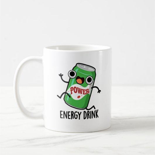 Energy Drink Funny Energetic Drink Pun Koffiemok (Links)