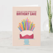 Energy Efficient Birthday Cake Birthday Card Kaart (Voorkant)