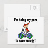 Energy Environmental Tshirts en Gifts opslaan Briefkaart (Voorkant / Achterkant)