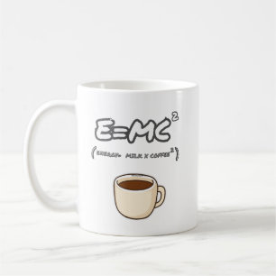 Energy Equals Milk Koffie Funny Science Geek Mok
