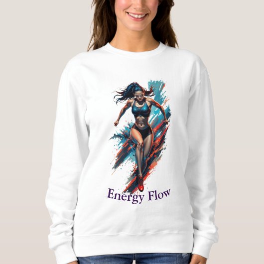 Energy Flow Vrouwen ontwerpen sportkunst Trui (Voorkant)
