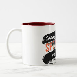 Energy from coffee tweekleurige koffiemok