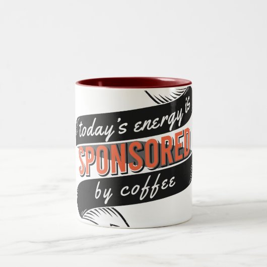 Energy from coffee tweekleurige koffiemok (Center)