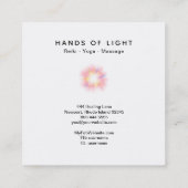 *~* Energy Hands Ball of Reiki Light Healing Vierkante Visitekaartje (Achterkant)