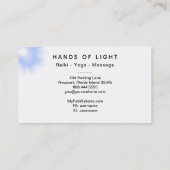 *~* Energy Hands Reiki Healing Light Stars Visitekaartje (Achterkant)