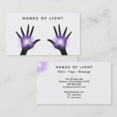 *~* Energy Hands Reiki Healing Light Visitekaartje (Voorkant / Achterkant)