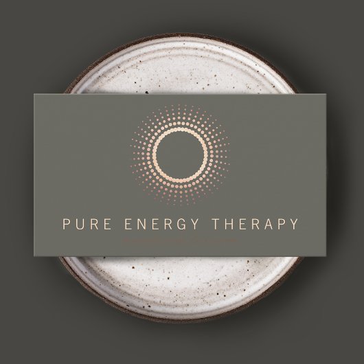 Energy Healer Circle Therapeut Visitekaartje