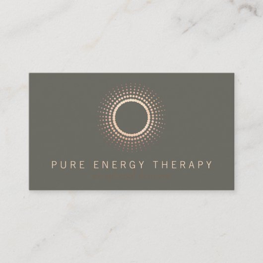 Energy Healer Circle Therapeut Visitekaartje (Voorkant)