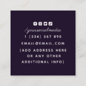 Energy Healer Fortune Teller Magical Eye-sterren Vierkante Visitekaartje (Achterkant)