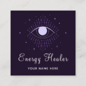 Energy Healer Fortune Teller Magical Eye-sterren Vierkante Visitekaartje (Voorkant)