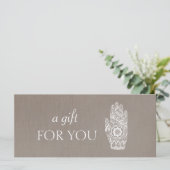 Energy Healer Henna Lotus Gift Certificate 2 (Staand voorkant)