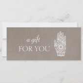 Energy Healer Henna Lotus Gift Certificate 2 (Voorkant)