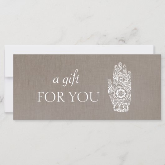 Energy Healer Henna Lotus Gift Certificate 2 (Voorkant)