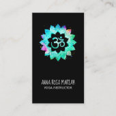 *~* Energy Healer Lotus Mandala om Symbol Visitekaartje (Voorkant)