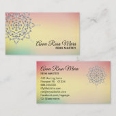 *~* Energy Healer Massage Meditation Yoga Reiki Visitekaartje (Voorkant / Achterkant)