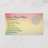 *~* Energy Healer Massage Meditation Yoga Reiki Visitekaartje (Achterkant)