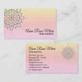 *~* Energy Healer Massage Reiki Meditation Yoga Visitekaartje (Voorkant / Achterkant)