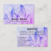 *~* Energy Healer Reiki Crystal Yoga Reiki Master Visitekaartje (Voorkant / Achterkant)