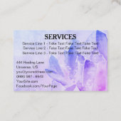 *~* Energy Healer Reiki Crystal Yoga Reiki Master Visitekaartje (Achterkant)