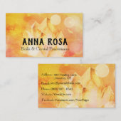 *~* Energy Healer Reiki Crystal Yoga Reiki Master Visitekaartje (Voorkant / Achterkant)