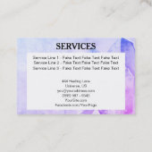 ** Energy Healer Reiki Crystal Yoga Reiki Master Visitekaartje (Achterkant)