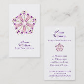 *~* Energy Healer Reiki Massage Yoga Mandala Visitekaartje (Voorkant / Achterkant)