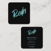 ** Energy Healer Reiki Master Practitioner Heal Vierkante Visitekaartje (Voorkant / Achterkant)