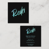 ** Energy Healer Reiki Master Practitioner Vierkante Visitekaartje (Voorkant / Achterkant)
