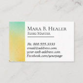 *~*Energy Healer Reiki Master Reiki Practitioner Visitekaartje (Achterkant)