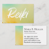 *~*Energy Healer Reiki Master Reiki Practitioner Visitekaartje (Voorkant / Achterkant)