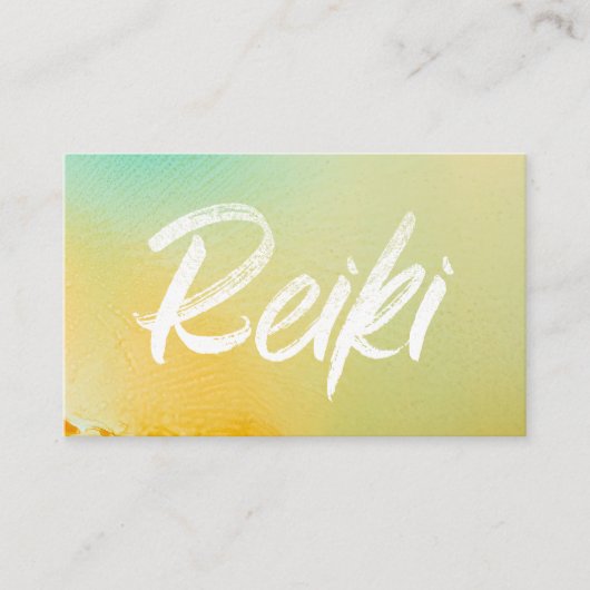 *~*Energy Healer Reiki Master Reiki Practitioner Visitekaartje (Voorkant)