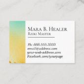 *~*Energy Healer Reiki Master Reiki Practitioner Visitekaartje (Achterkant)