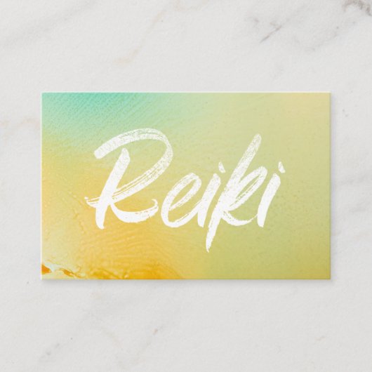 *~*Energy Healer Reiki Master Reiki Practitioner Visitekaartje (Voorkant)