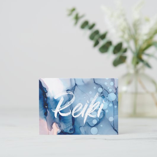 *~* Energy Healer Reiki Practitioner of Master Visitekaartje (Staand voorkant)