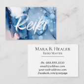 *~* Energy Healer Reiki Practitioner of Master Visitekaartje (Voorkant / Achterkant)