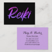 *~* Energy Healer Reiki Practitioner of Master Visitekaartje (Voorkant / Achterkant)