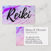 *~* Energy Healer Reiki Practitioner Reiki Master Visitekaartje (Voorkant / Achterkant)