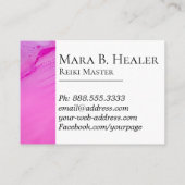*~* Energy Healer Reiki Practitioner Reiki Master Visitekaartje (Achterkant)