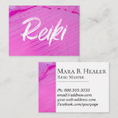 *~* Energy Healer Reiki Practitioner Reiki Master Visitekaartje (Voorkant / Achterkant)