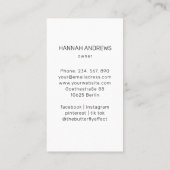 Energy Healer Reiki Spiritueel Visitekaartje (Achterkant)