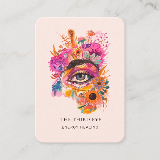 Energy Healer Reiki Spiritueel Visitekaartje (Voorkant)