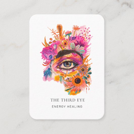 Energy Healer Reiki Spiritueel Visitekaartje (Voorkant)