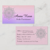 *~* Energy Healer Reiki Yoga Massage Meditation Visitekaartje (Voorkant / Achterkant)