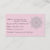 *~* Energy Healer Reiki Yoga Massage Meditation Visitekaartje (Achterkant)