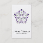 *~* Energy Healer Yoga Reiki Massage Mandala Visitekaartje (Voorkant)